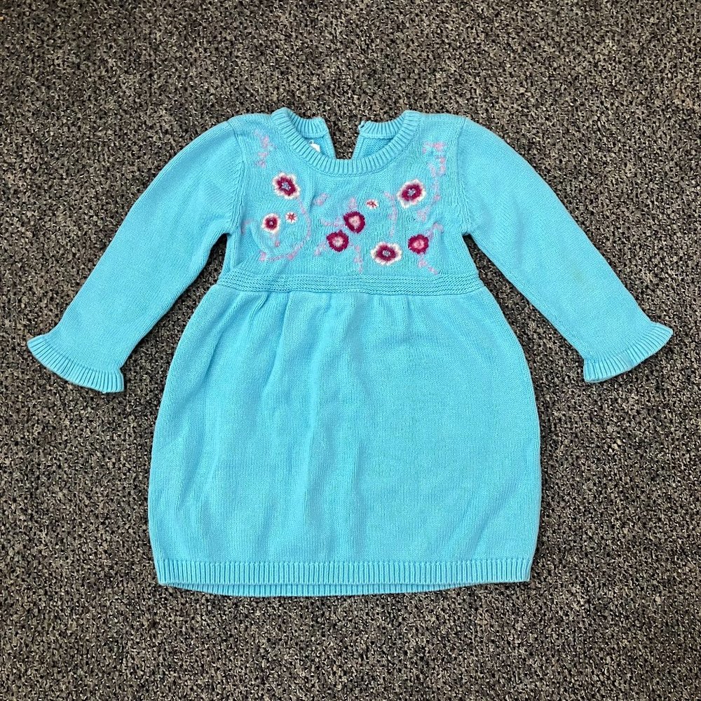 Vintage Liz Claiborne Baby Sweater Dress 24M